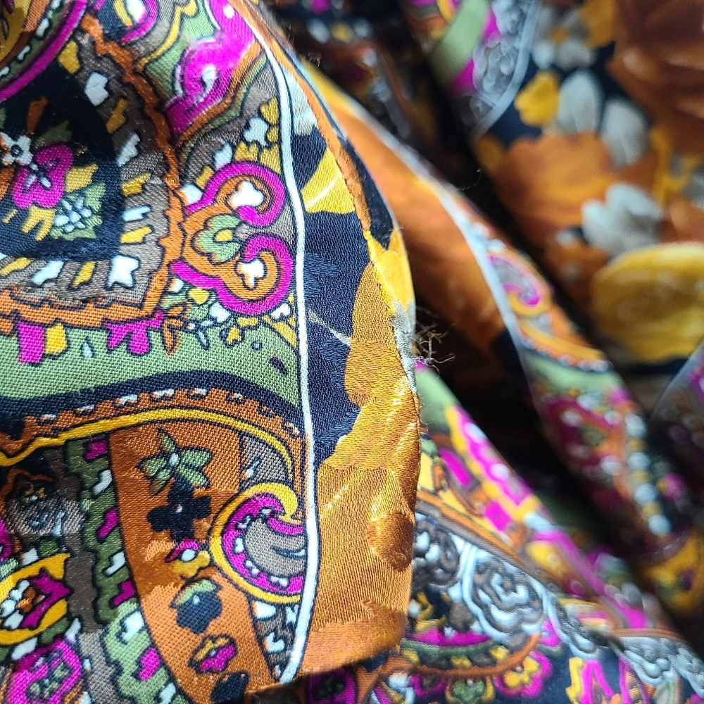 Anne Crimmins for Umi Collections Silk Paisley Baroque Vintage Blazer